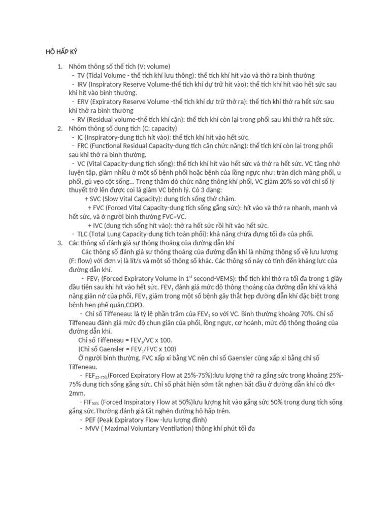 HÔ HẤP KÝ | PDF