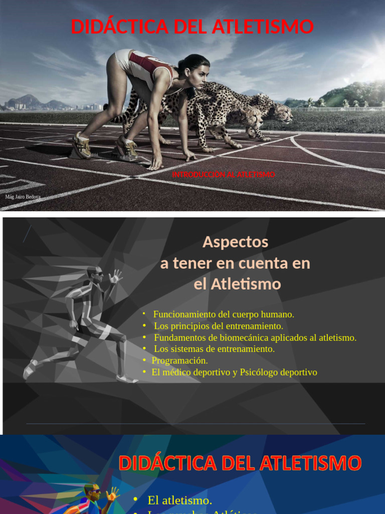 Presentación 1 - Didactica Del Atletismo | PDF | Deporte del atletismo ...