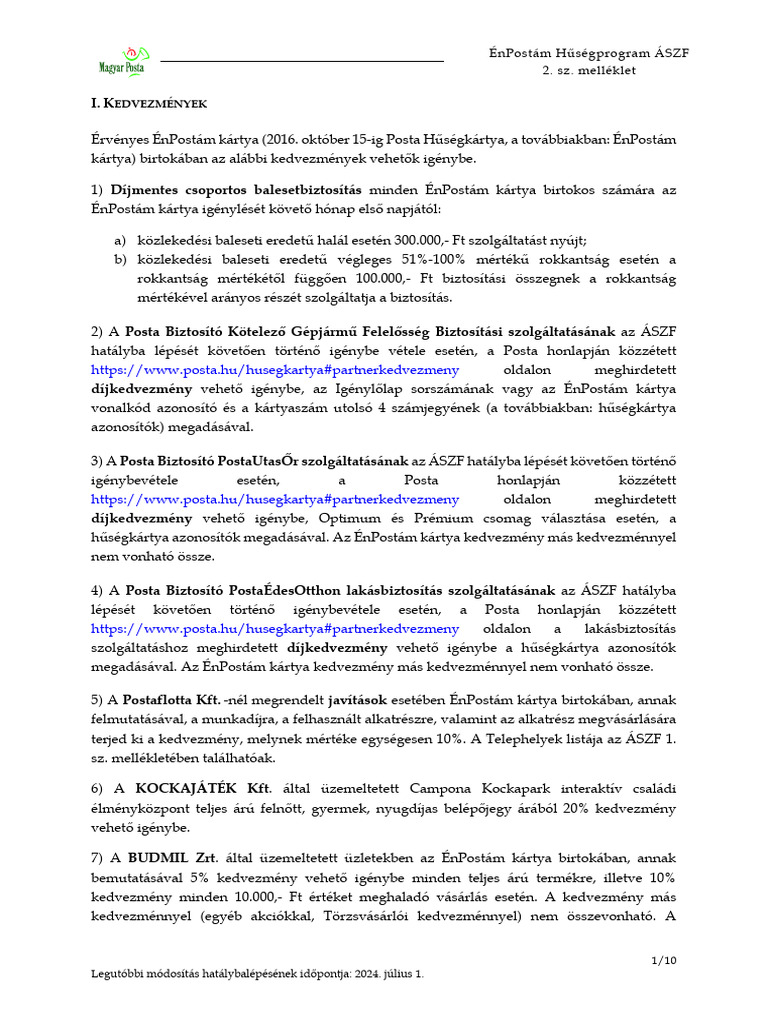 EASZF II EPHP ASZF02 2 Melleklet | PDF