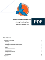 WFAMG Planning Focus Group Report