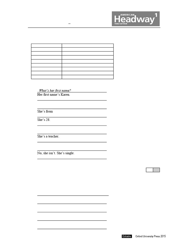 AHW3e - Level 01 - Progress Test 1 | PDF