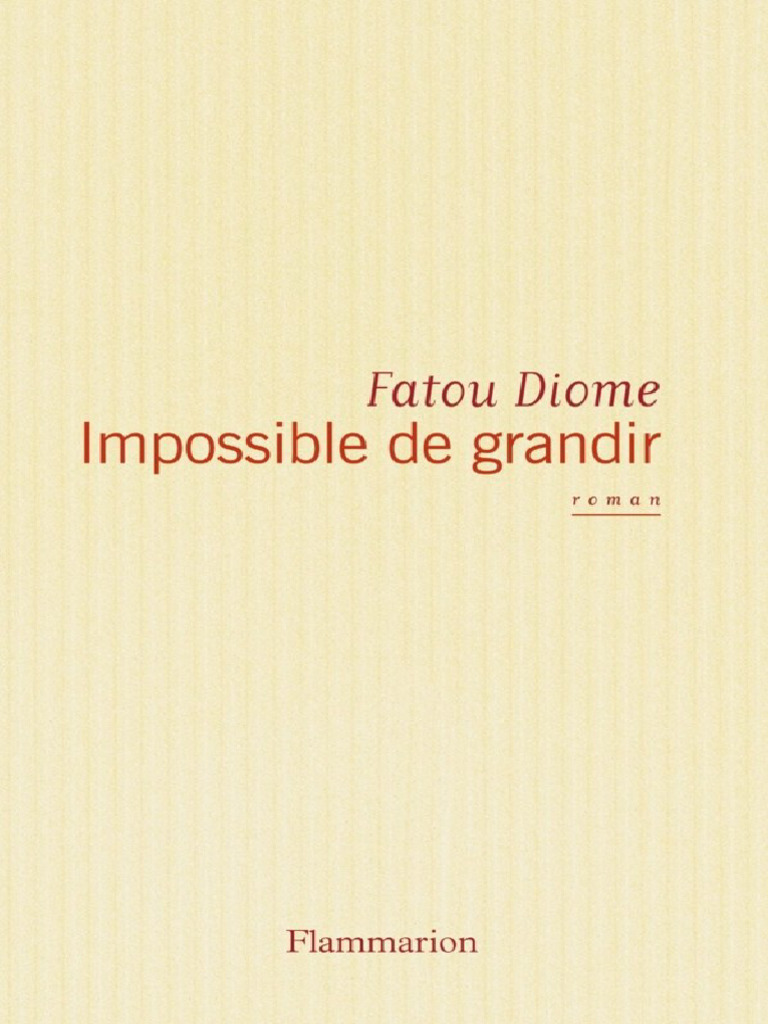 Fatou Diome : Impossible de grandir | PDF