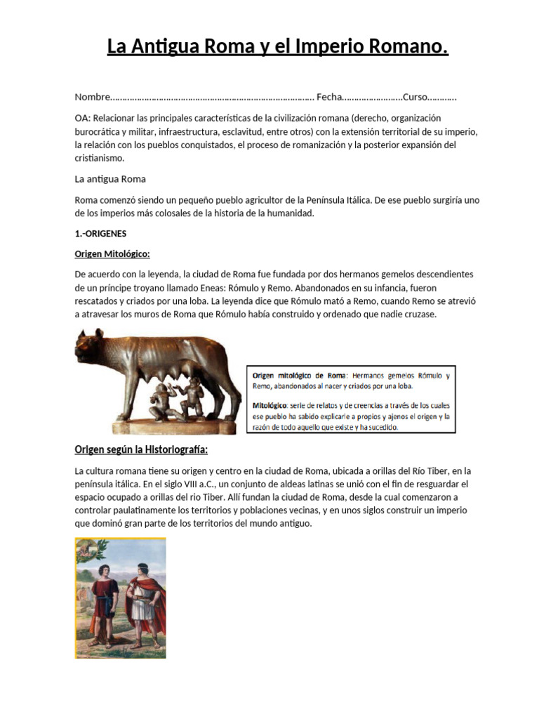 Guia de Historia Roma | PDF