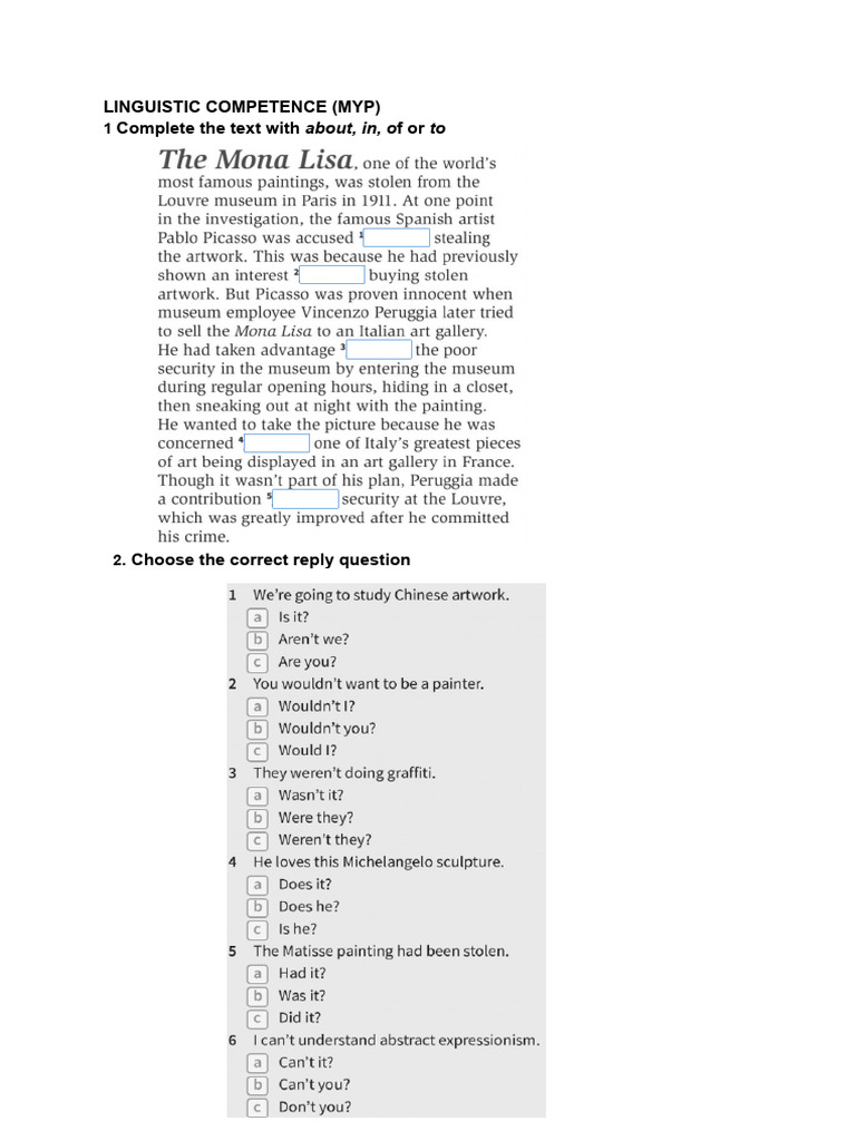 Voc + Grammar (Classwork) | PDF