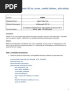 Recovering Standby Database When Archive Log Is Missing Using RMAN