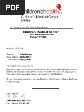 Libby Doctor Note