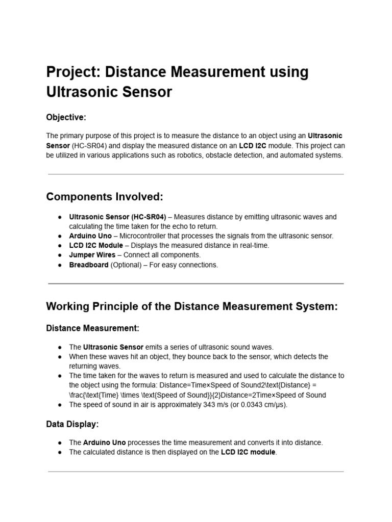 Grade 5 Notes - Distance Measurement | PDF