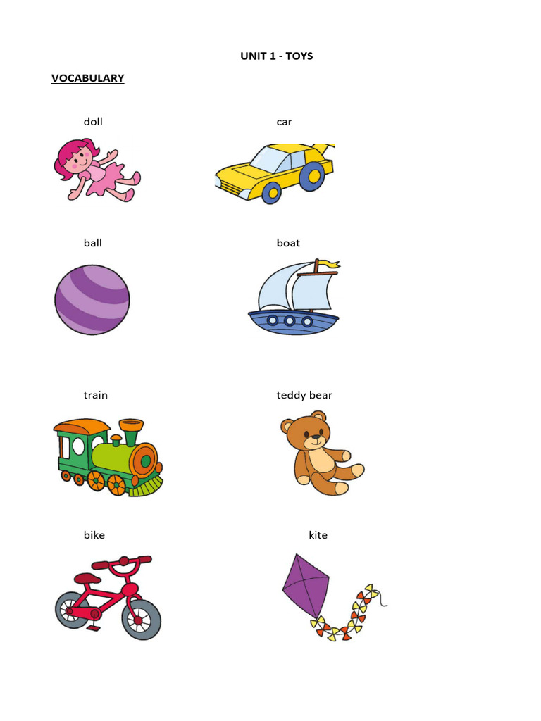 Unit 1 - Toys | PDF