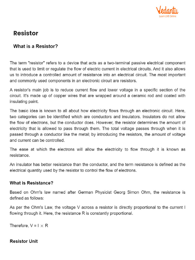 Resistor Pdf