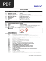 Ficha Técnica de TIMSEN: Insecticida y Desinfectante | PDF | Enzima | Hongo