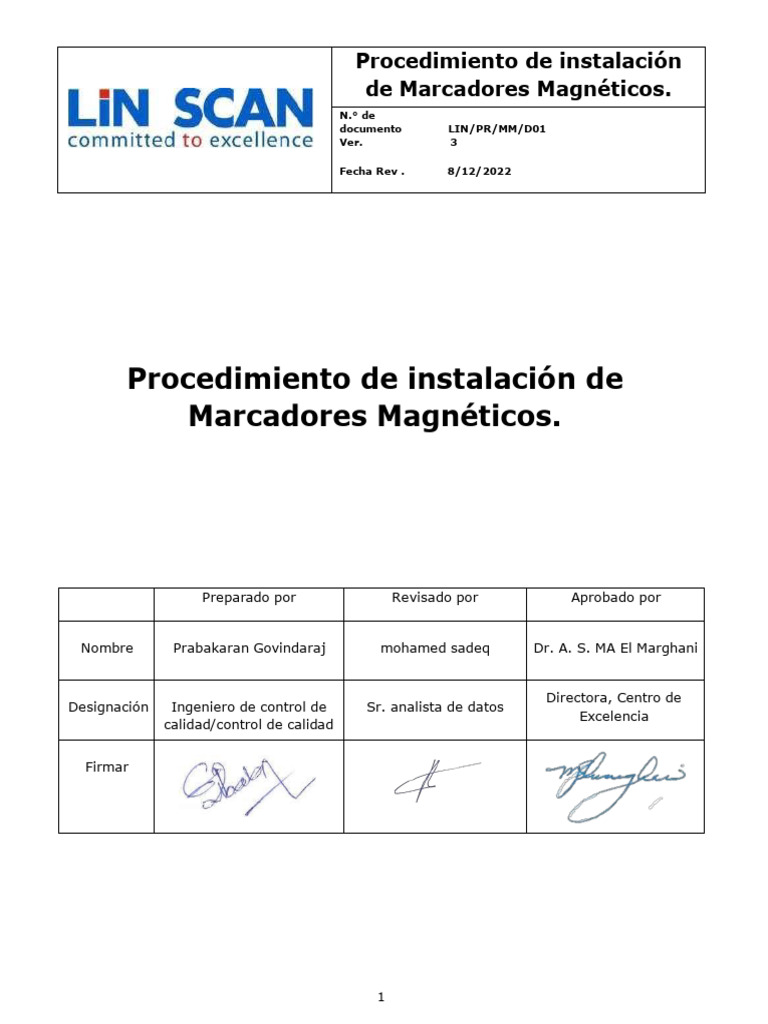 (ANEXO 5) Procedimiento Intalacion Mar Mag - Ok | PDF