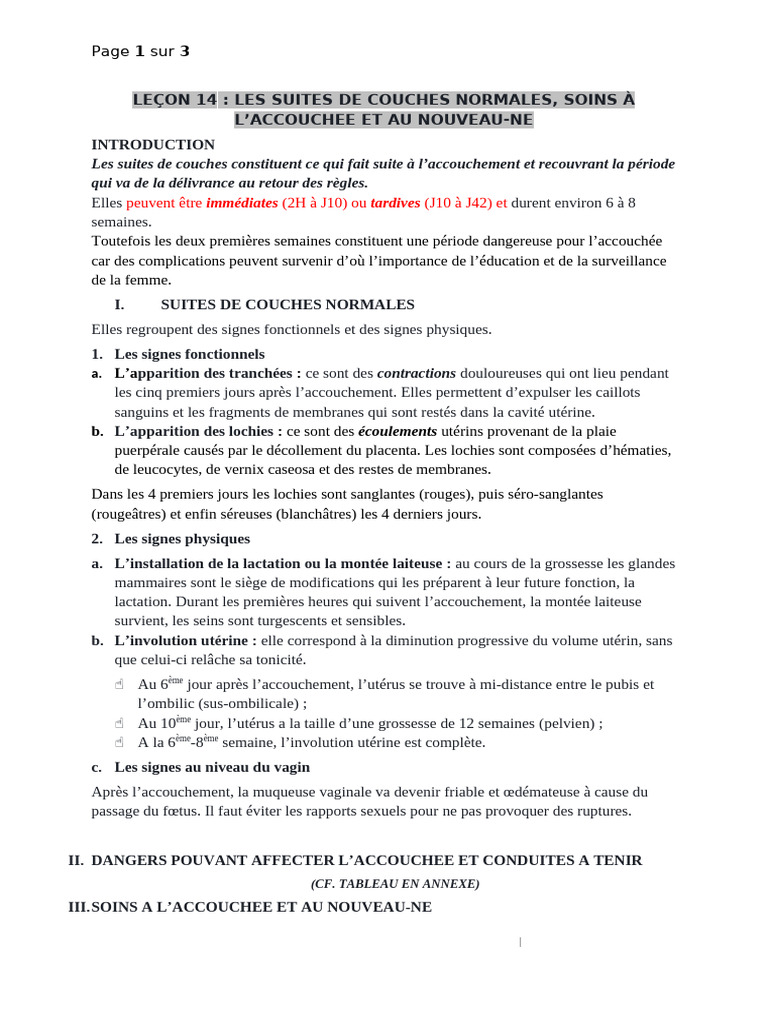 Peuvent Être (2H À J10) Ou (J10 À J42) Et | PDF