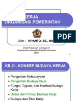 Budaya Kerja Organisasi Pemerintah