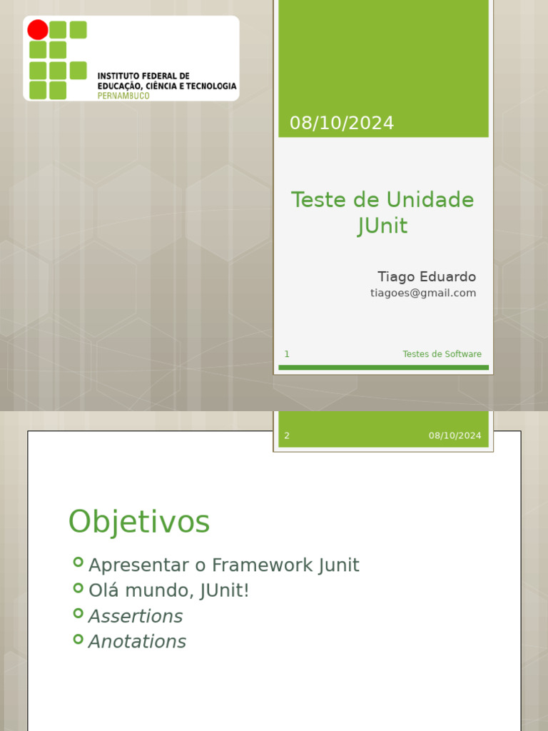 04 - Teste de Unidade - JUnit | PDF