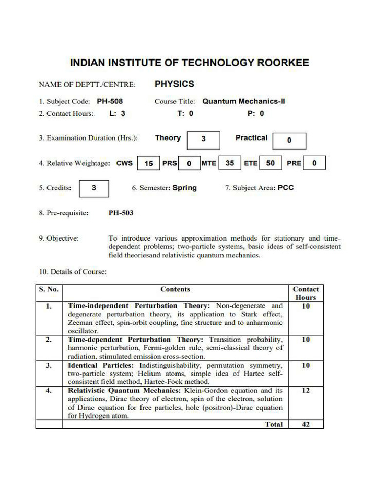 QM 2 Syllabus | PDF