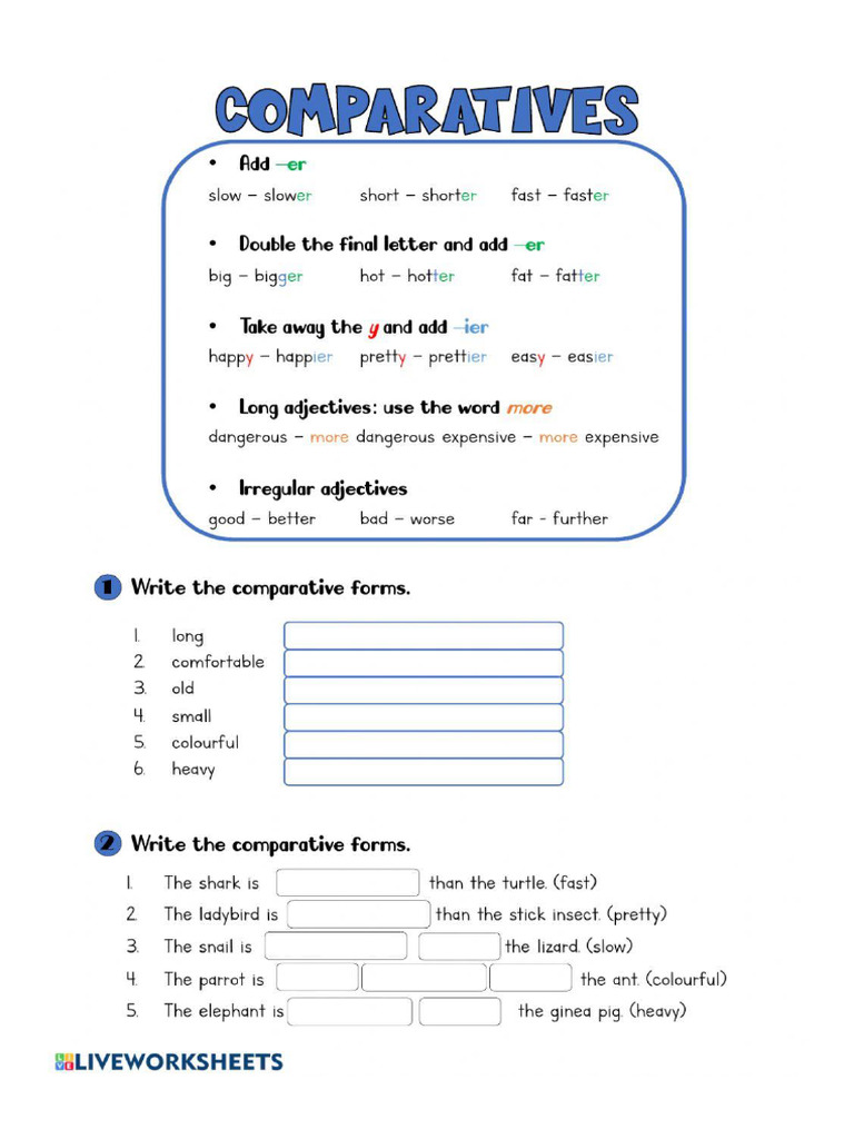 Comparative Short Adj 02 | PDF