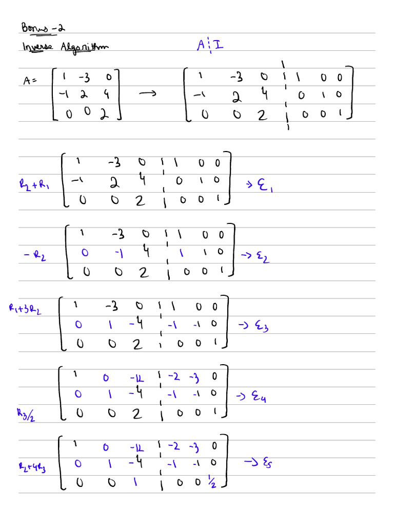 Bonus 2 Linear Algebra | PDF