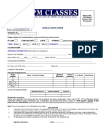 VPM Classes Application Form 2010 11