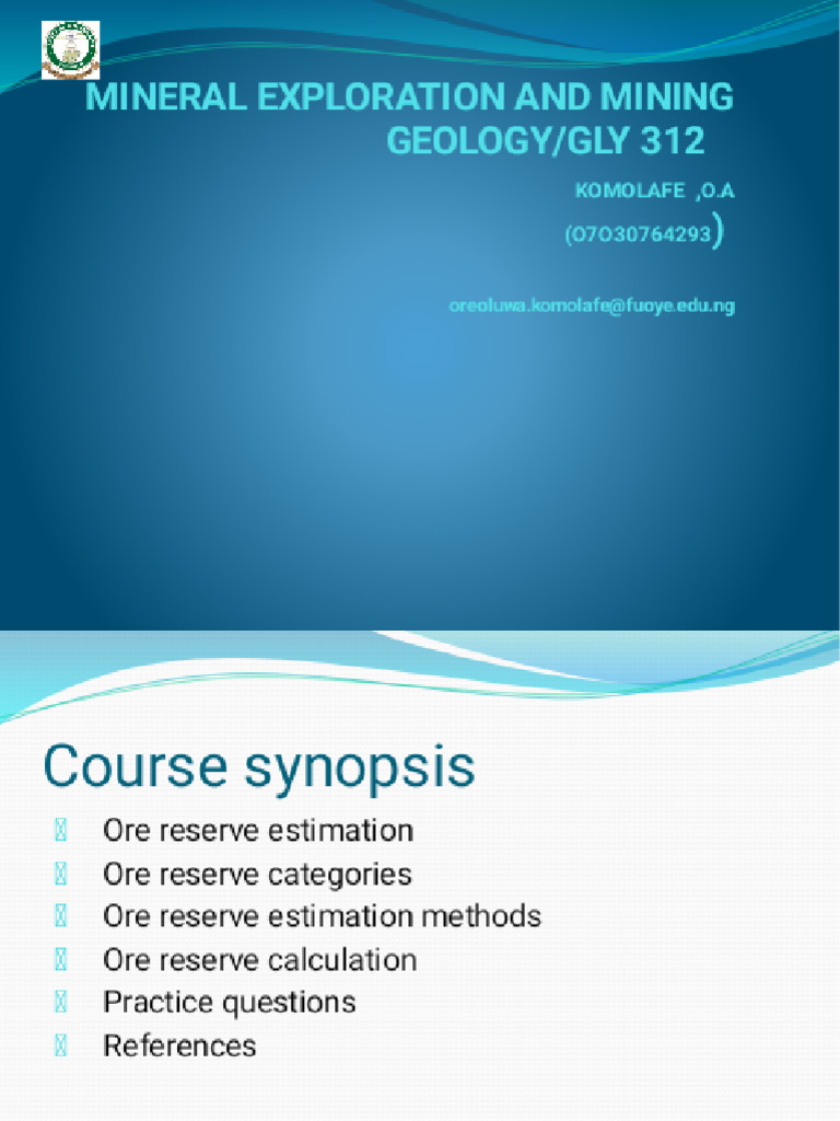 MINERAL EXPLORATION AND MINING - Phoenix | PDF