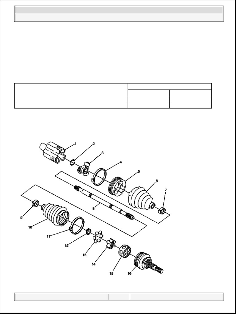 Chevy Cobalt 2006 - Axle | PDF