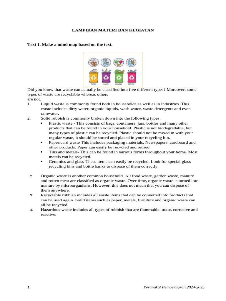 Materi adiwiyata descriptive text pdf