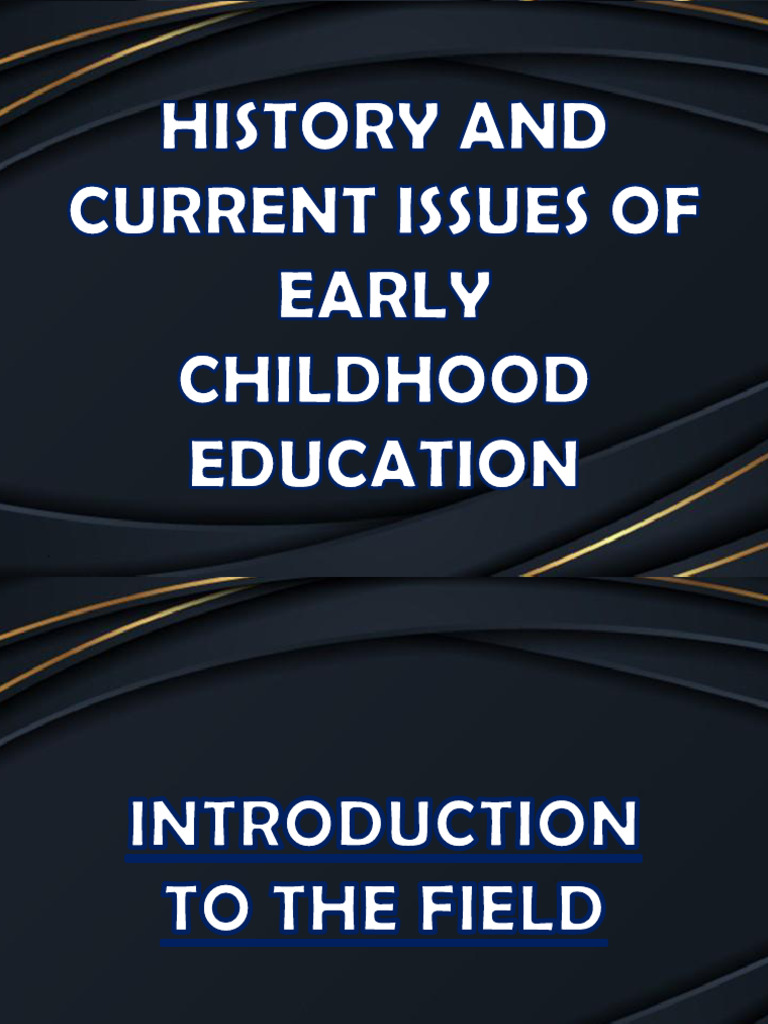 History of Early Childhood Education | PDF | Waldorf Education | Wellness