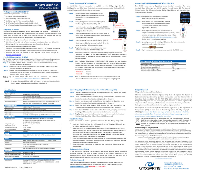 Edge 414 Installation Guide Pdf