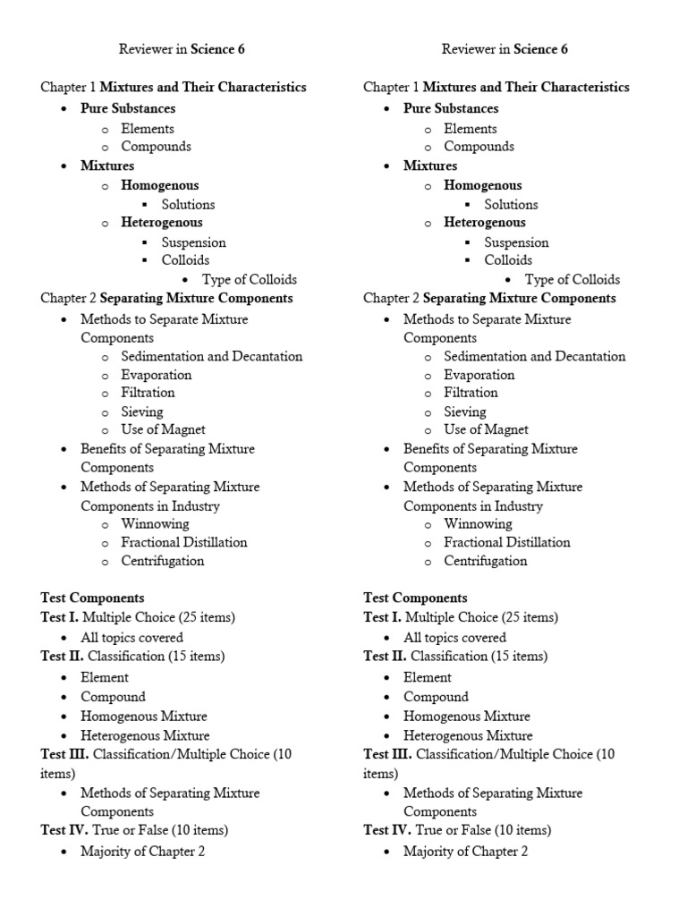 Reviewer in Science 6 | PDF