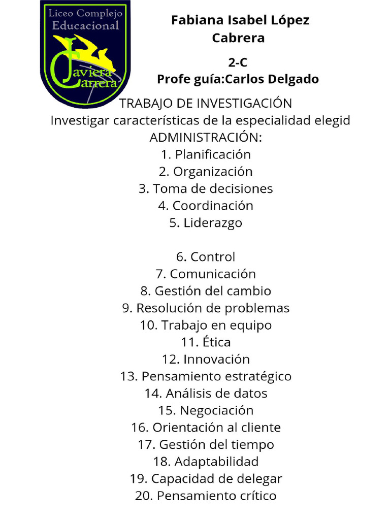 Trabajo Del Profe Guía | PDF