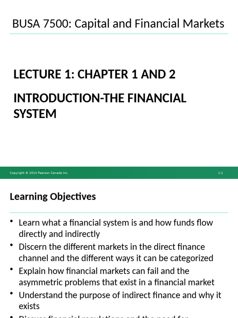 Lecture 1 - Chapter 1 and 2 | PDF
