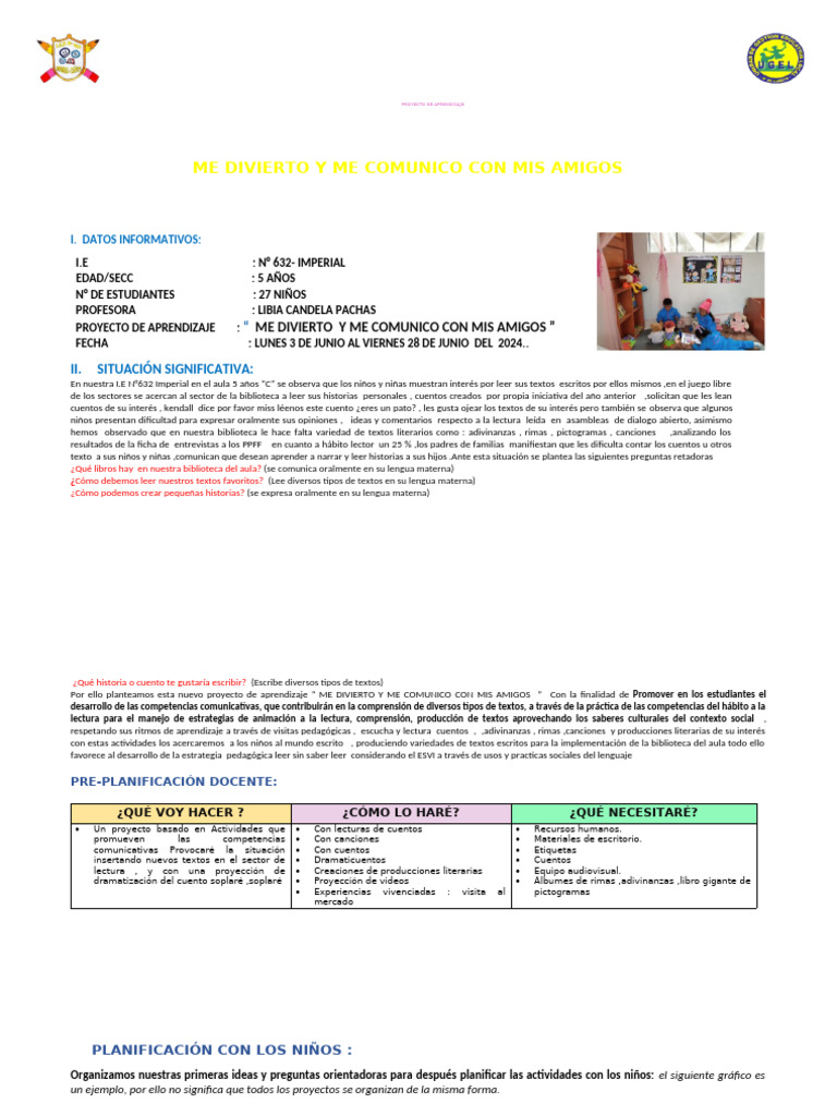5 Años Mafer Me Divierto y Me Comunico Con Mis A | PDF | Aprendizaje ...