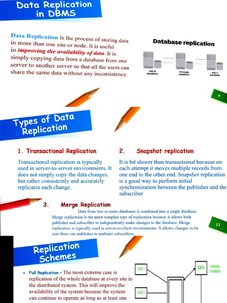 Data Replication in DBMS | PDF