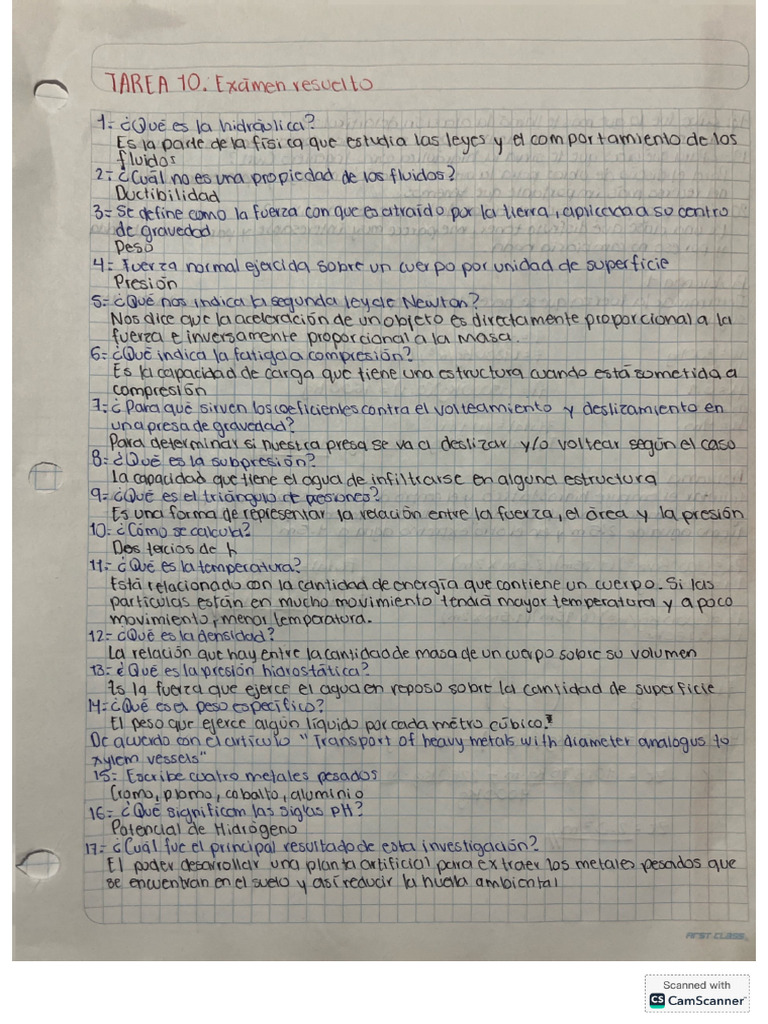 Tarea 10 Hidráulica | PDF