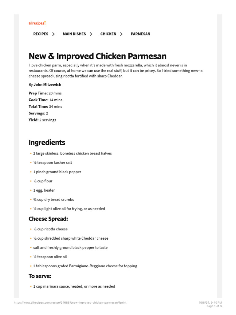 Today.comfood Giada Chicken Parm