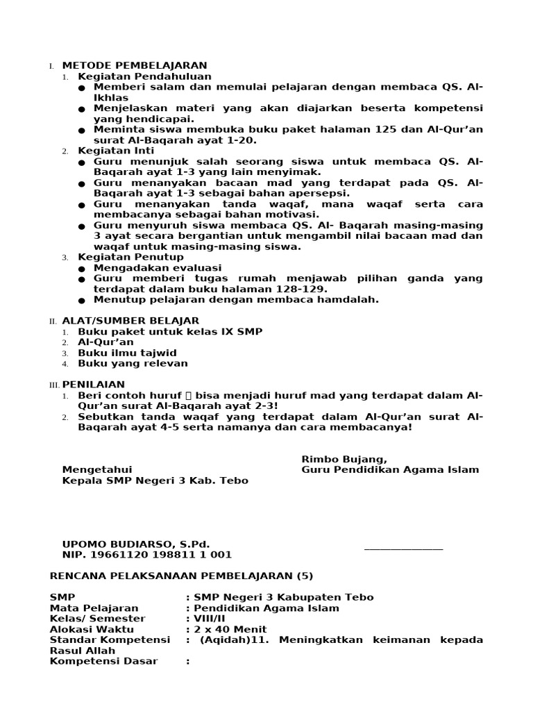 RPP | PDF