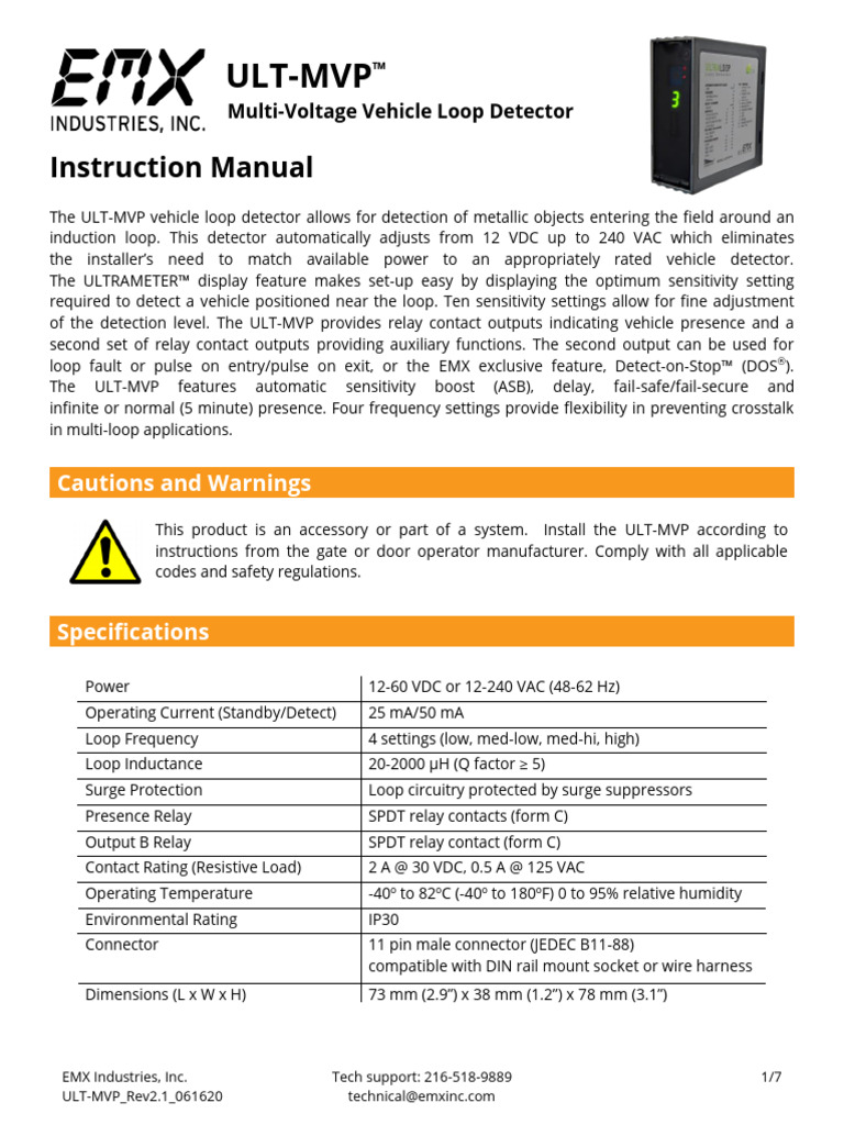 Ult-Mvp Instruction Manual | PDF
