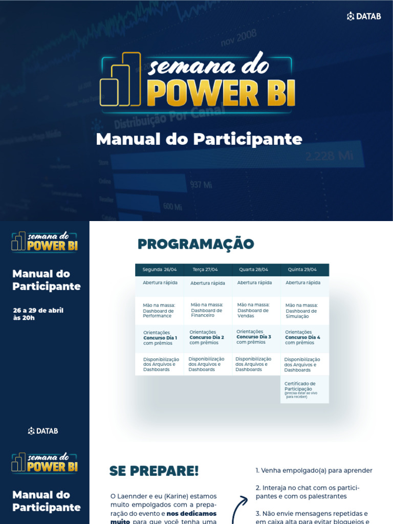 Manual Do Participante - Semana Do Power BI DATAB | PDF