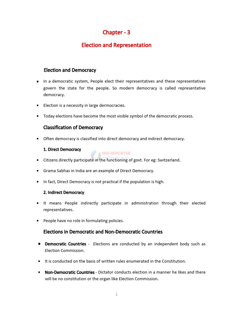 Understanding Elections & Democracy | PDF