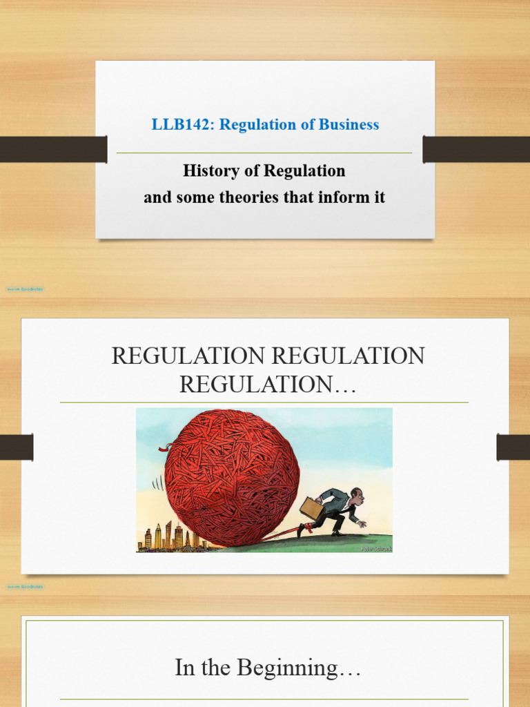 Lecture Podcast 28part 3 - History and Theory of Regulation 29 ...