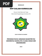 Template RPP Kurikulum Merdeka SMP | PDF