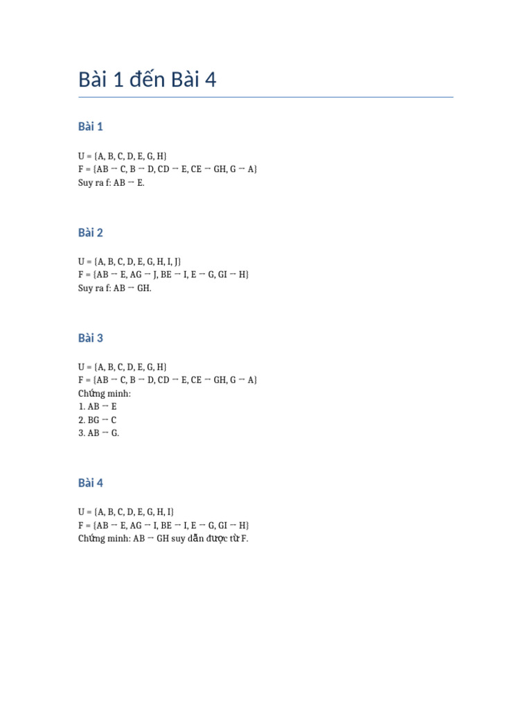 Bai 1 Den Bai 4 | PDF