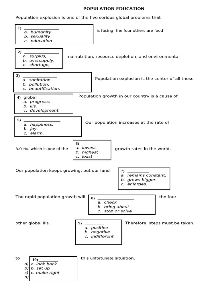 What Is Population Education Pdf
