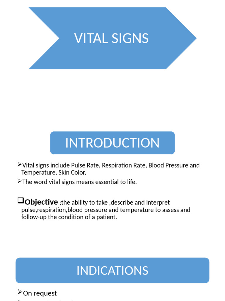 Vital Signs 1 | PDF