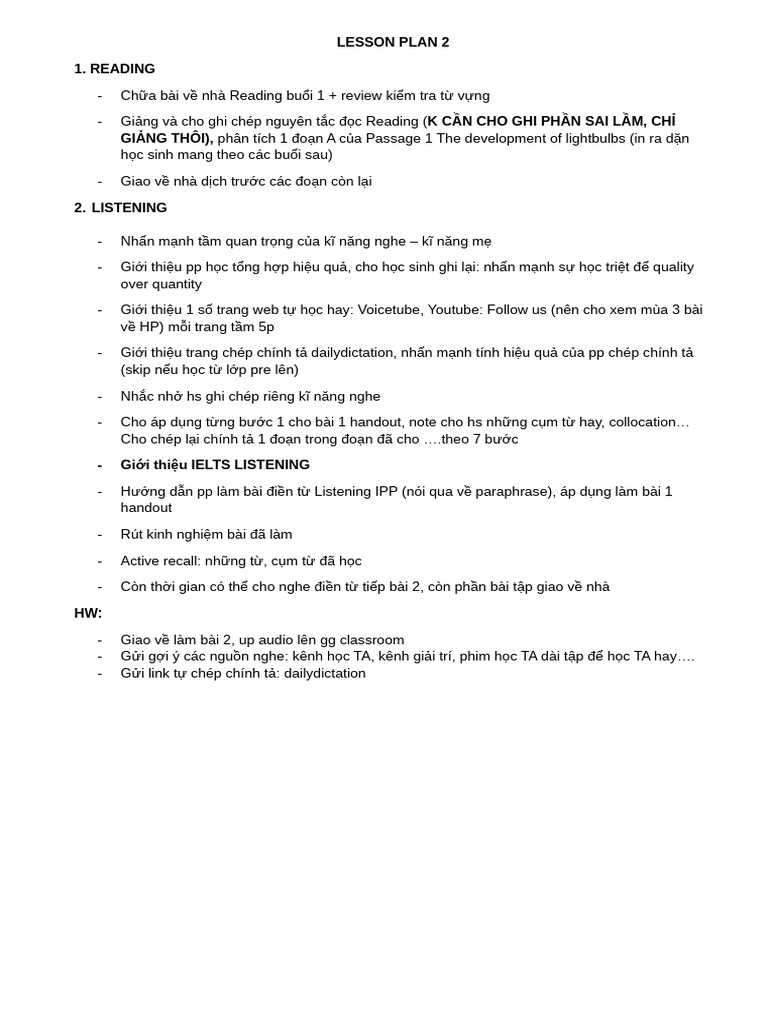 Lesson Plan 2 | PDF