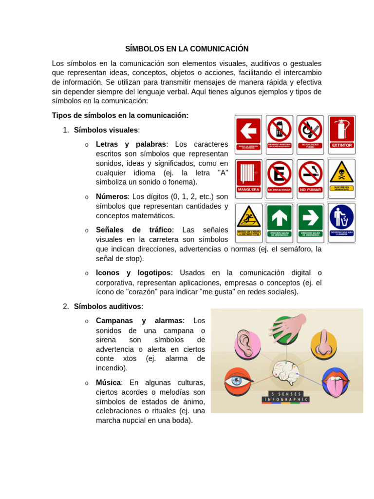 Símbolos en La Comunicación | PDF | Comunicación | Los símbolos, image size:768x1024
