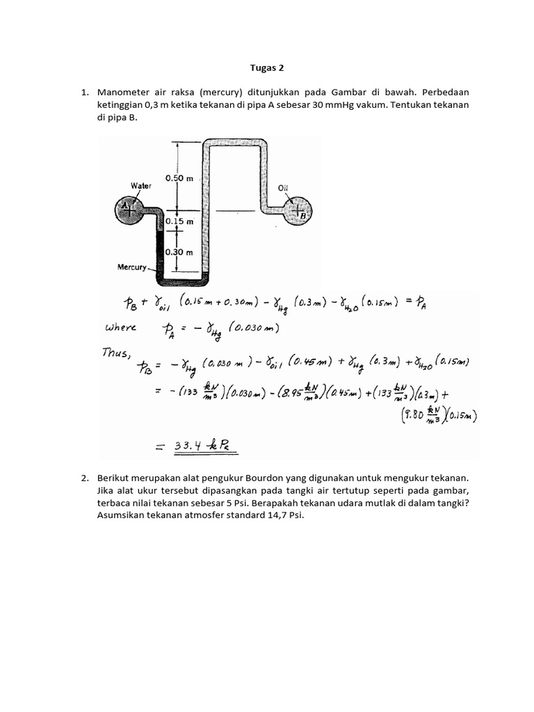 Tugas 3 - Mekflu - Solution | PDF