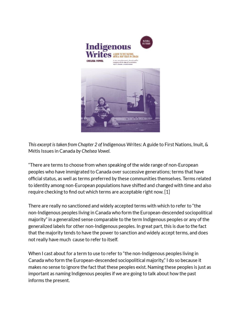 Indigenous Writes - Chapter 2 Excerpt | PDF