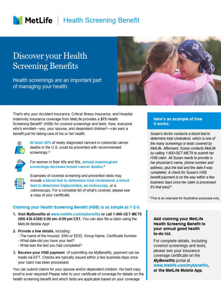 Health Screening Benefit | PDF