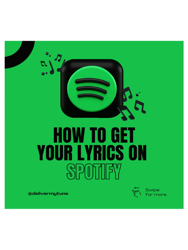 How To Get Your Lyrics On Spotify | PDF
