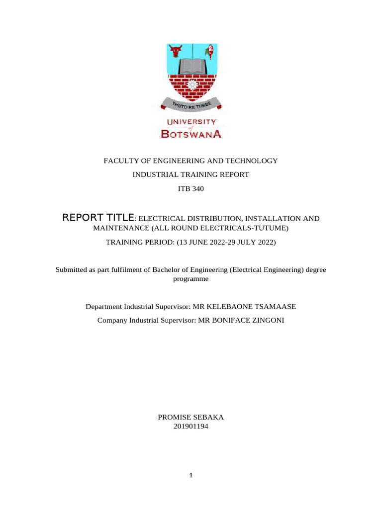 ITB 340 201901194 Final Work | PDF | Electrical Wiring | Business